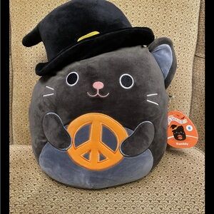 12” Rambly The Black Witch Cat Halloween Squishmallow NWT